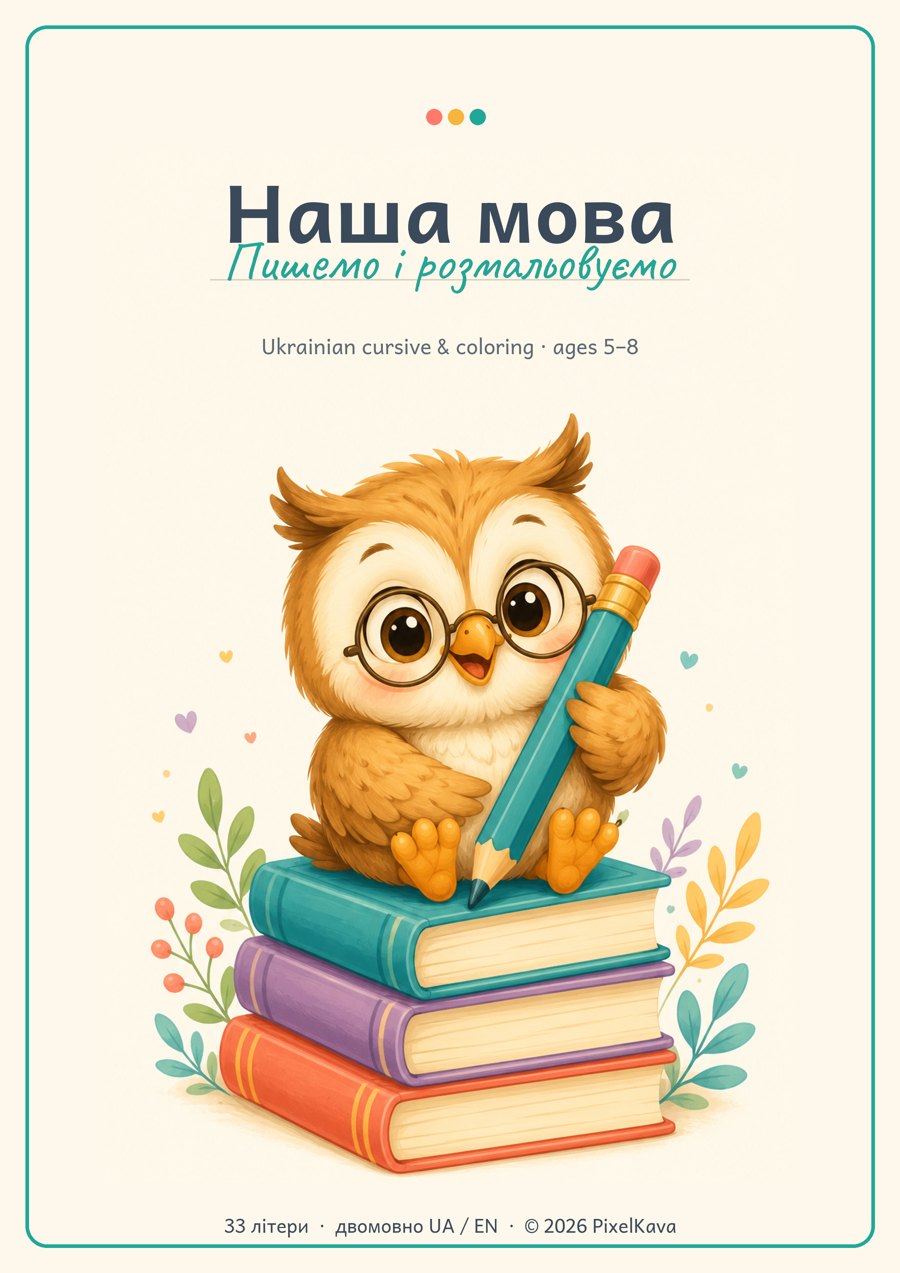 «Пишемо і розмальовуємо» · Cover